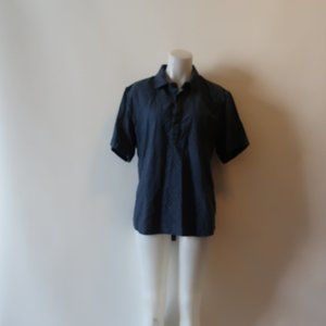 3X1 BLUE POLO SHIRT SZ L *